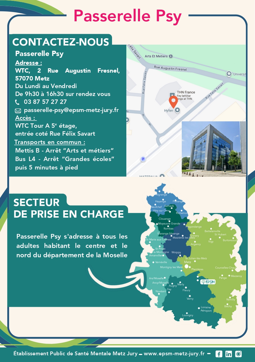 Plaquette de présentation de la Passerelle Psy