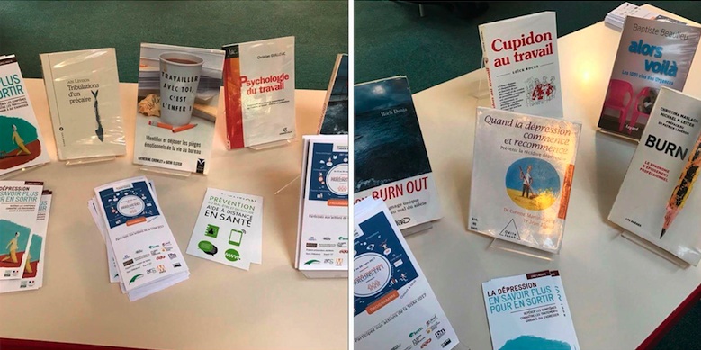 Espaces Santé mentale aménagés dans les médiathèques et bibliothèques de Metz à l'occasion de la Semaine d'information sur la santé mentale 2017