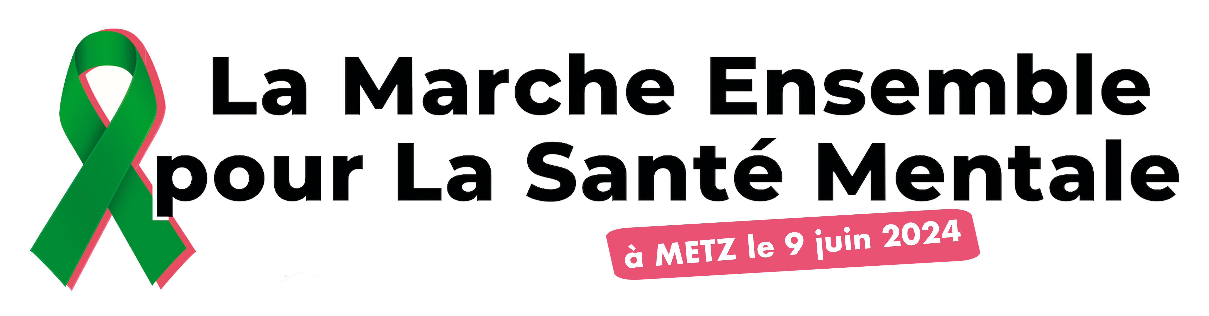 Bandeau de la Marche pour la santé mentale à Metz le 9 juin 2024